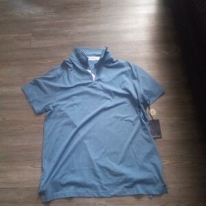 Daniel Hechter Mens Polo White Collared Sz Large  NWT
